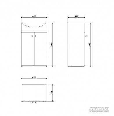 Будкрам купить СЕТ BIANCO CERSANIA тумба раковина 50 (1пак или 2пак) СЕТ BIANCO CERSANIA тумба раковина 50 (1пак или 2пак) 2