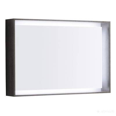 Будкрам купить Citterio Зеркало с подсветкой 884х584х140мм, структура рамки: темный дуб