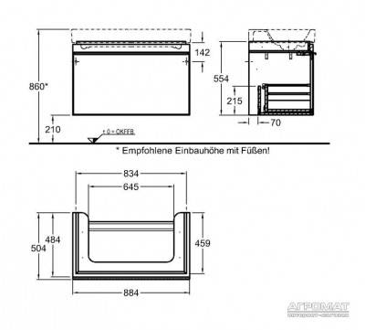 Будкрам купить Citterio Тумба под раковину - 88 Citterio Тумба под раковину - 88 2