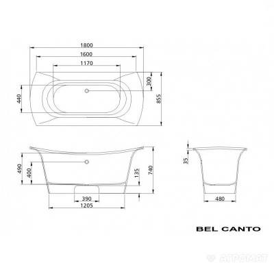 Будкрам купить VABEL/00 BEL CANTO Ванна из каменной массы 180x85, белый SIFVBELM/H Слив-перелив “click-clack” металл, хром VABEL/00 BEL CANTO Ванна из каменной массы 180x85, белый SIFVBELM/H Слив-перелив “click-clack” металл, хром 4