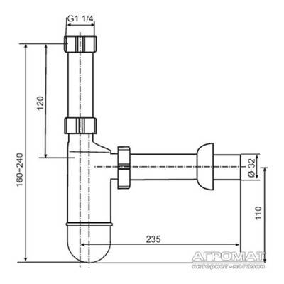 Будкрам купить SANIT Сифон билл. SANIT Сифон билл. 2