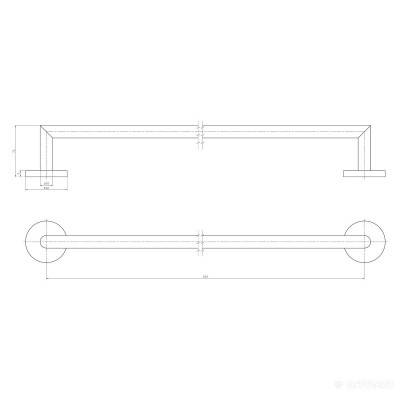 Будкрам купить Hotel Line Полотенцедержатель 60см, хром Hotel Line Полотенцедержатель 60см, хром 2