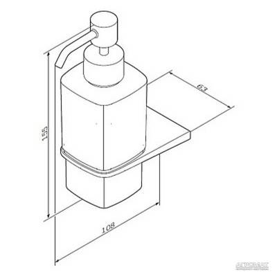 Будкрам купить A5036900/A5036964 INSPIRE Дозатор жидкого мыла A5036900/A5036964 INSPIRE Дозатор жидкого мыла 2