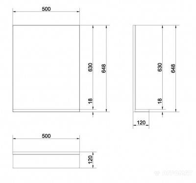 Будкрам купить MELAR Зеркало с белой полочкой MELAR Зеркало с белой полочкой 2
