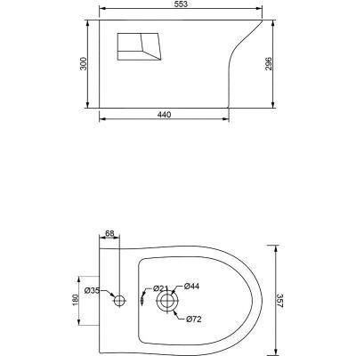 Будкрам купити AURORA 2.0 Біде підвісне AURORA 2.0 Біде підвісне 2