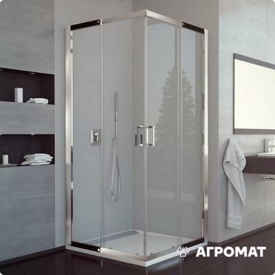 Будкрам купити Valea Душова кабіна кутовий вхід,хром/прозоре скло