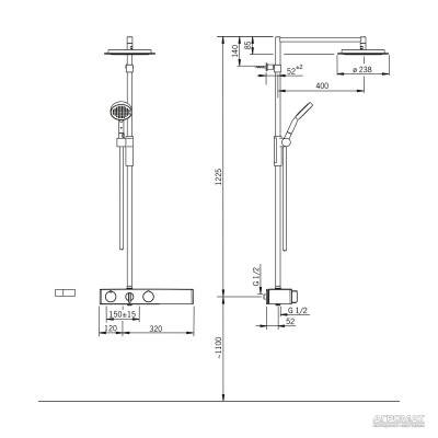 Будкрам купить ETERNA Душевая система для душа ETERNA Душевая система для душа 2