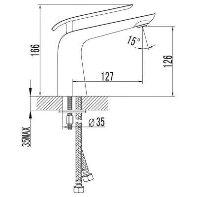 Будкрам купить KATARINA Смеситель для раковины, хром KATARINA Смеситель для раковины, хром 2