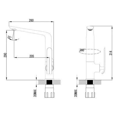 Будкрам купити KATARINA Змішувач д/кухні, хром KATARINA Змішувач д/кухні, хром 2