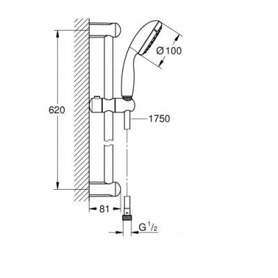 Будкрам купить New tempesta 100 душевой набор, 1 режим струи New tempesta 100 душевой набор, 1 режим струи 2