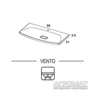 Будкрам купити VENTO Раковина-98 VENTO Раковина-98 2