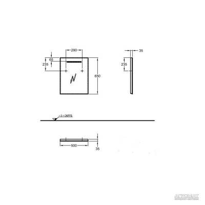 Будкрам купить Renova №1 Comprimo Зеркало с подсветкой 500х650мм Renova №1 Comprimo Зеркало с подсветкой 500х650мм 2