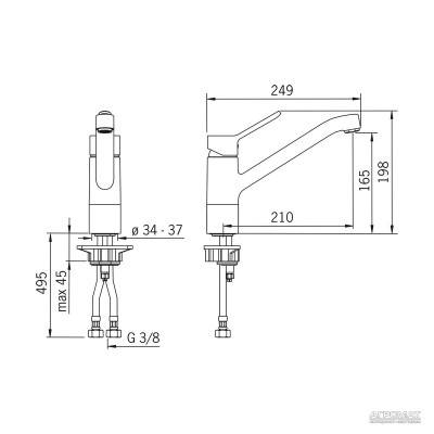 Будкрам купить Aquita Смеситель для кухни Aquita Смеситель для кухни 2