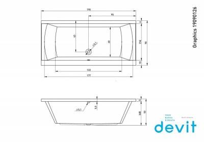Будкрам купити GRAPHICS Ванна 190х90 + ніжки set07 GRAPHICS Ванна 190х90 + ніжки set07 2