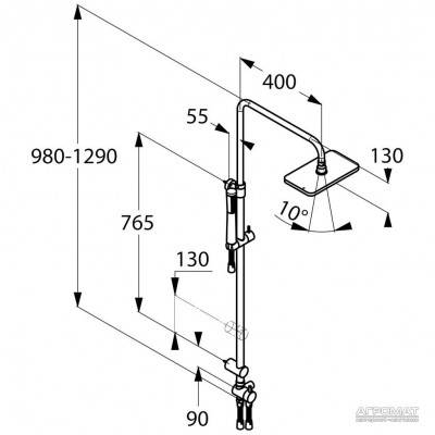 Будкрам купить E2/A-QA DUAL 245 Душевая система E2/A-QA DUAL 245 Душевая система 2