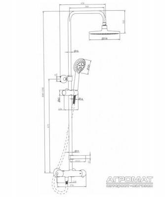 Будкрам купить Akita Душевая система Akita Душевая система 2