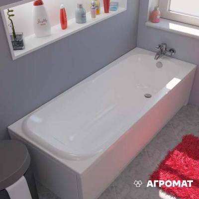 Будкрам купити Ванна акрилова прямокутна SENSA 170x70 см, біла, без ніжок Ванна акрилова прямокутна SENSA 170x70 см, біла, без ніжок 2