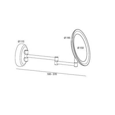 Будкрам купити Aphrodite Косметичне дзеркало, з підсвіткою, 5-ти кратне збільшення Aphrodite Косметичне дзеркало, з підсвіткою, 5-ти кратне збільшення 2