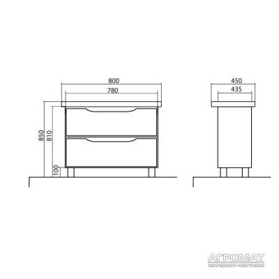 Будкрам купити ВЕНЕЦІЯ Тумба з раковиною-80 Ciті, венге ВЕНЕЦІЯ Тумба з раковиною-80 Ciті, венге 4
