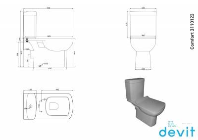 Будкрам купити COMFORT Компакт+кришка quick-fix, soft-close COMFORT Компакт+кришка quick-fix, soft-close 2