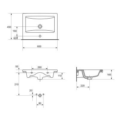 Будкрам купить СЕТ 566 MELAR COMO 60 Тумба раковина  СЕТ 566 MELAR COMO 60 Тумба раковина  2