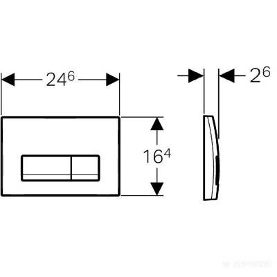 Будкрам купить Клавиша Delta51 глянцевый хром Клавиша Delta51 глянцевый хром 2