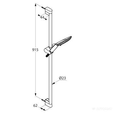 Будкрам купити Fizz 3S white Душовий набір, білий/хром Fizz 3S white Душовий набір, білий/хром 3