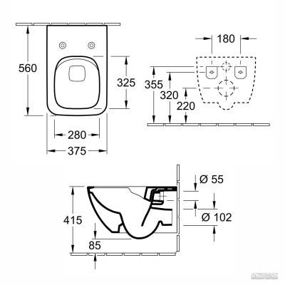 Будкрам купити VENTICELLO Унітаз підвісний DirectFlush VENTICELLO Унітаз підвісний DirectFlush 2