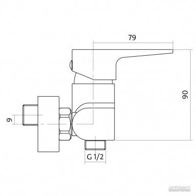 Будкрам купить VIGO S951-035 смеситель для душа VIGO S951-035 смеситель для душа 2