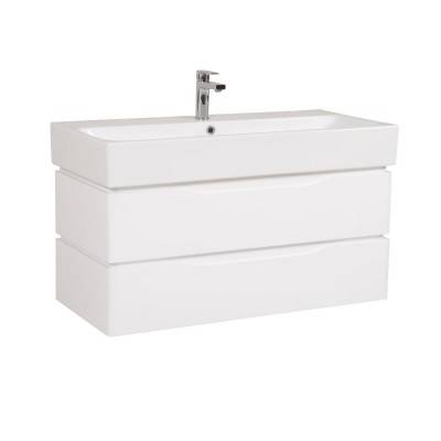 Будкрам купити ВЕНЕЦІЯ Тумба підвісна з раковиною-100 Пінто, біла