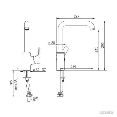 Будкрам купить Aquita Смеситель для кухни, хром Aquita Смеситель для кухни, хром 2