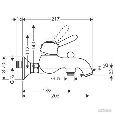 Будкрам купить Carlton Смеситель для ванны Carlton Смеситель для ванны 2
