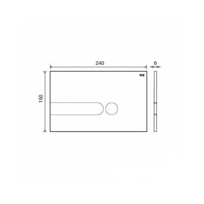 Будкрам купити iPlate клавіша змиву, білий ЗРАЗОК iPlate клавіша змиву, білий ЗРАЗОК 2
