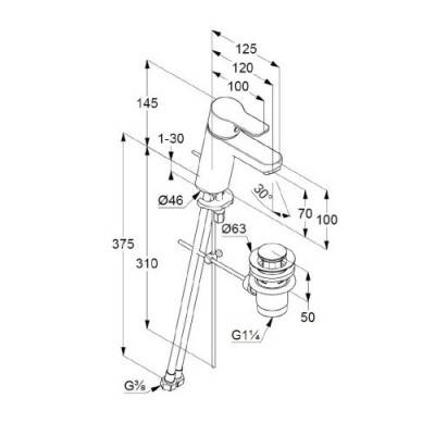 Будкрам купити Pure&Easy Набір д/ванни (2зміш.+1душ. набір) Pure&Easy Набір д/ванни (2зміш.+1душ. набір) 3