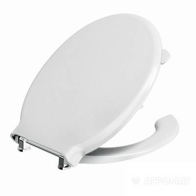 Будкрам купити NOVA PRO дюропластове сидіння з кришкою для людей з обмеженими фізичними можливостями, металеві кріплення