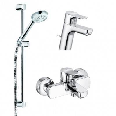 Будкрам купить Pure&Easy Набор для ванны (2 смесителя, 1 душевой набор)
