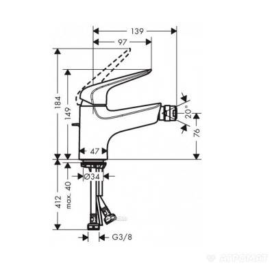Будкрам купити Novus Змішувач д/біде Novus Змішувач д/біде 2