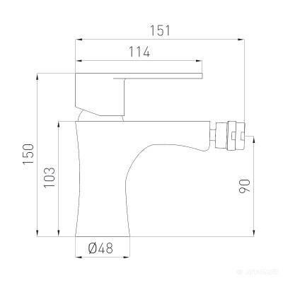 Будкрам купить Algeo Смеситель для биде Algeo Смеситель для биде 2