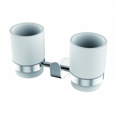 Будкрам купити KATARINA Стакан подвійний без тримача, хром-білий