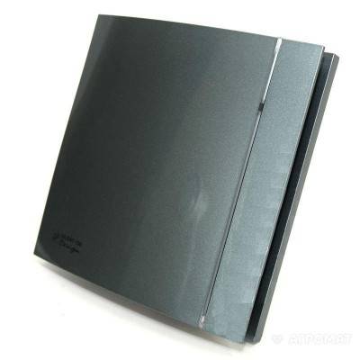 Будкрам купити SILENT-100 CZ GREY DESIGN - 4C (230V 50)  витяжний вентилятор, 100мм колір сірий,4 декоративних накладки