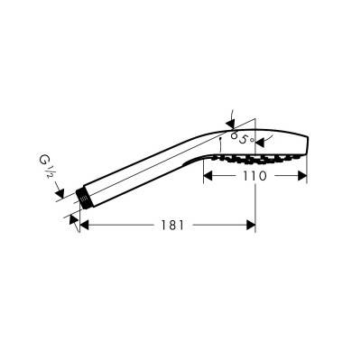 Будкрам купити Croma Select S 1jet Ручний душ Croma Select S 1jet Ручний душ 2