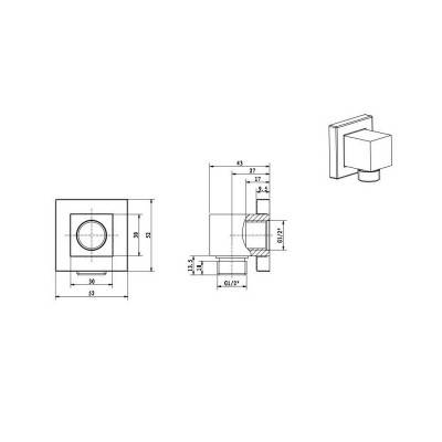 Будкрам купити IMPERIAL Шлангове підключення, квадратне IMPERIAL Шлангове підключення, квадратне 2