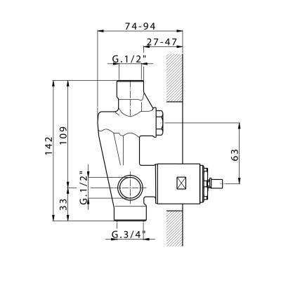 Будкрам купить ART Смеситель скрытого монтажа для ванны, черный матовый ART Смеситель скрытого монтажа для ванны, черный матовый 4