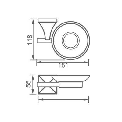 Будкрам купить CLASSIC Мыльница с держателем CLASSIC Мыльница с держателем 2