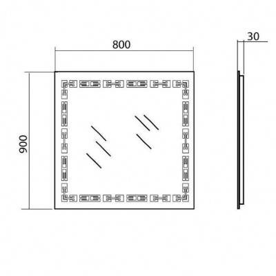 Будкрам купити 16593 СІГМА Дзеркало-80 16593 СІГМА Дзеркало-80 3