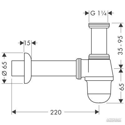 Будкрам купити Сифон д/біде Сифон д/біде 2