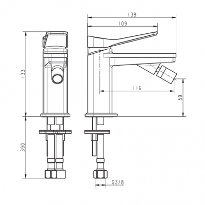 Будкрам купити UP Змішувач д/біде