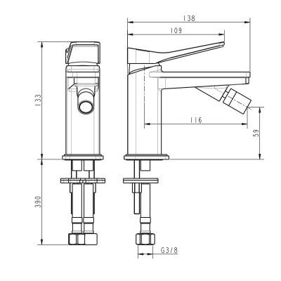 Будкрам купити UP Змішувач д/біде UP Змішувач д/біде 2