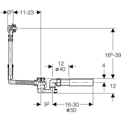 Будкрам купити злив/перелив, хром глянець злив/перелив, хром глянець 2