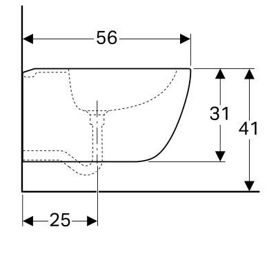 Будкрам купить Citterio Биде подвесное, с переливом, с защ. покрытием KeraTect, цвет белый глянец Citterio Биде подвесное, с переливом, с защ. покрытием KeraTect, цвет белый глянец 3